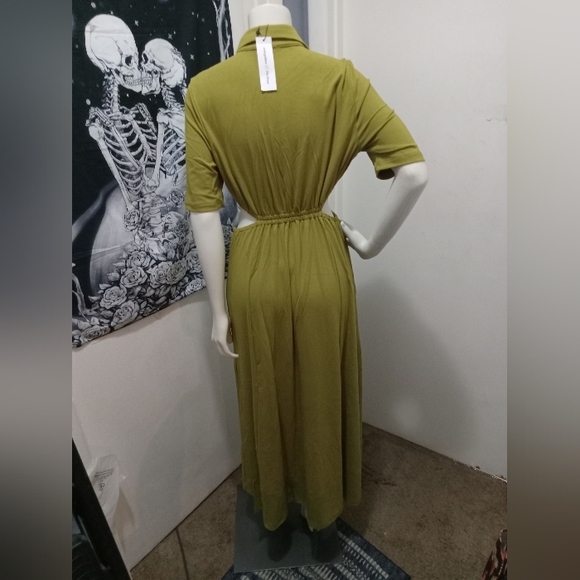 The Drop Olive Dress Sz M - Picture 2 of 3